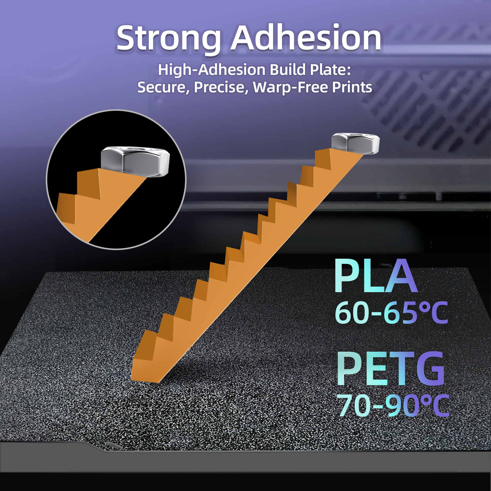 IdeaFormer Black Smooth PEI+Textured PEI Spring Steel Build Plate, 260×271mm for Elegoo Centauri Carbon
