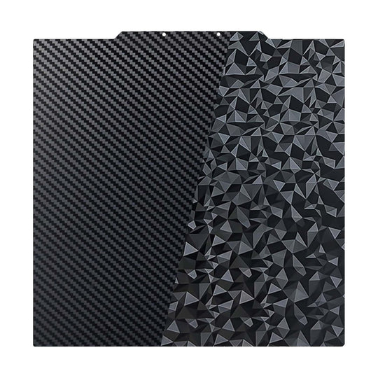 IdeaFormer Diamond PEO+Carbon Fiber PET Spring Steel Build Plate, 430×430mm for Anycubic Kobra 2 Max/for Elegoo Neptune 3 Max/Neptune 4 Max