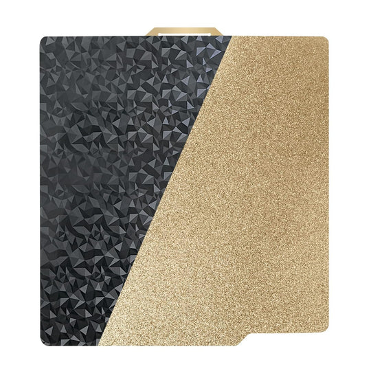 IdeaFormer Diamond PEO+Textured Gold PEI Spring Steel Build Plate, 257×257mm for Bambu Lab X1 X1C X1E P1P P1S A1