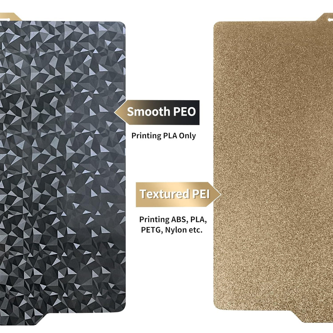 IdeaFormer Diamond PEO+Textured Gold PEI Spring Steel Build Plate, 257×257mm for Bambu Lab X1 X1C X1E P1P P1S A1