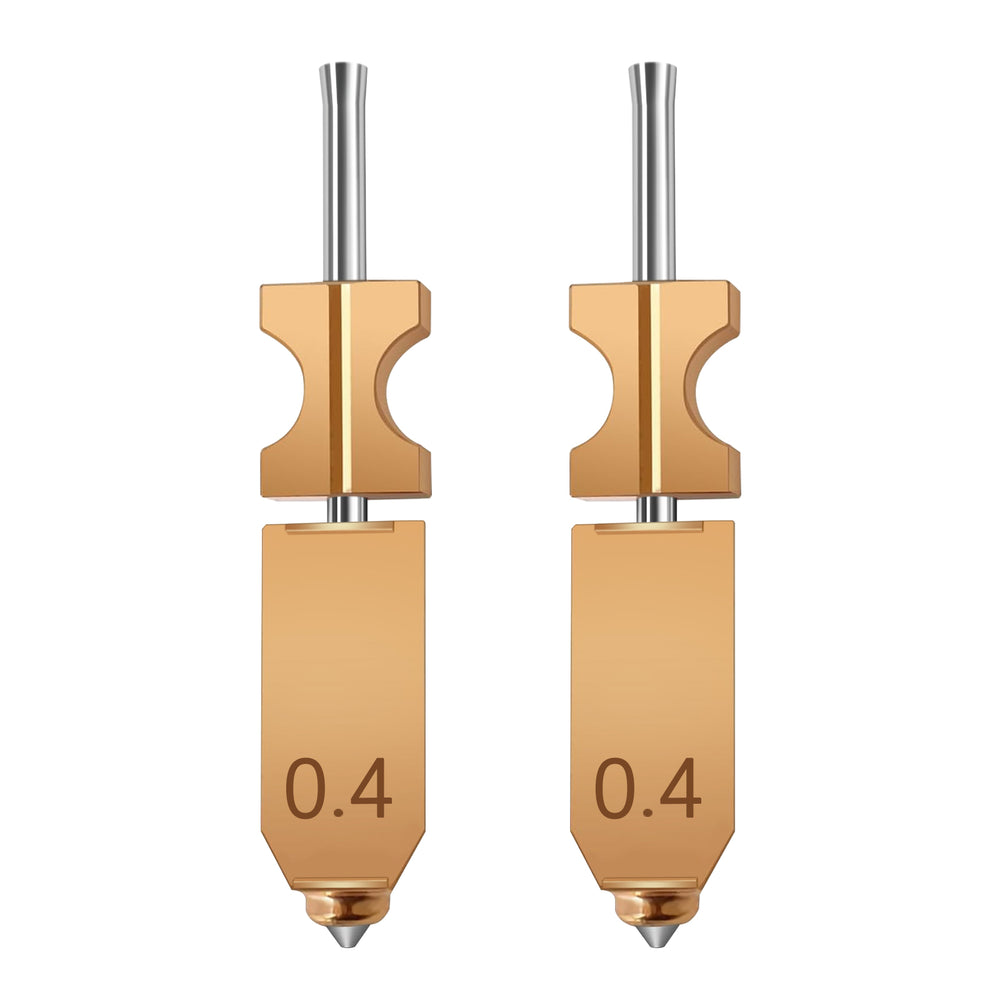 IdeaFormer Integrated Nozzles for Flashforge AD5X, Upgrade Bimetal Hotend Nozzle Replacement Copper Alloy + Hardened Steel Nozzle for AD5X