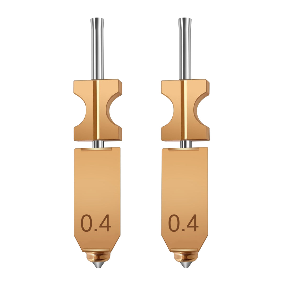 IdeaFormer Integrated Nozzles for Flashforge AD5X, Upgrade Bimetal Hotend Nozzle Replacement Copper Alloy + Hardened Steel Nozzle for AD5X