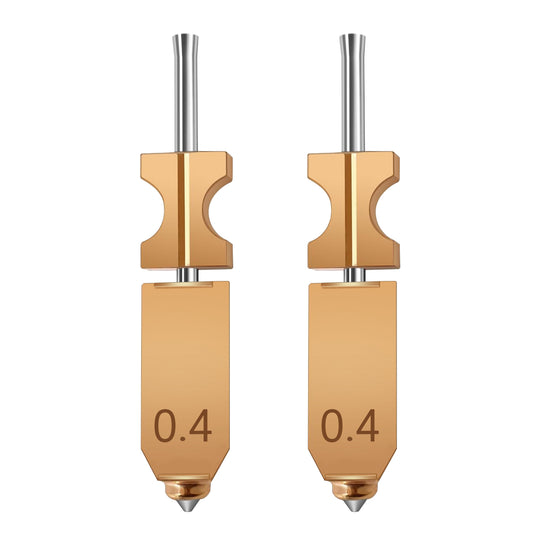 IdeaFormer Integrated Nozzles for Flashforge AD5X, Upgrade Bimetal Hotend Nozzle Replacement Copper Alloy + Hardened Steel Nozzle for AD5X