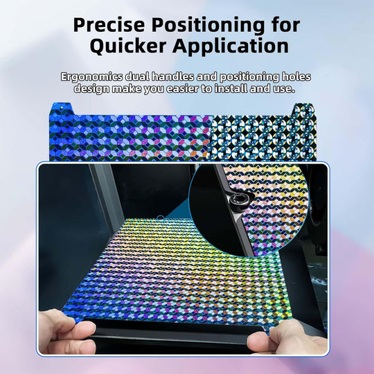 IdeaFormer Rainbow Mosaic Ball+Diamond Ball PEA Spring Steel Build Plate, 235x235mm for Creality K1C/K1/SE/Ender 5 S1/Ender 3/Ender 3 Pro/Ender 3 V2/Ender 3 S1 Pro/Ender 3 Neo
