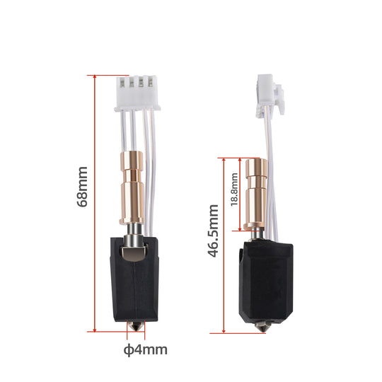 Upgrade Ceramic Hotend for  Anycubic S1/S1C,  Extruder Print Head Kit with Heater Block， Heating Cartridge Thermistor，0.4mm Hardened Steel Nozzle for Anycubic S1/S1C 3D Printer