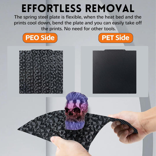 IdeaFormer Diamond PEO+Carbon Fiber PET Spring Steel Build Plate, 250x250mm for AnkerMake M5 for QIDI Q1 Pro
