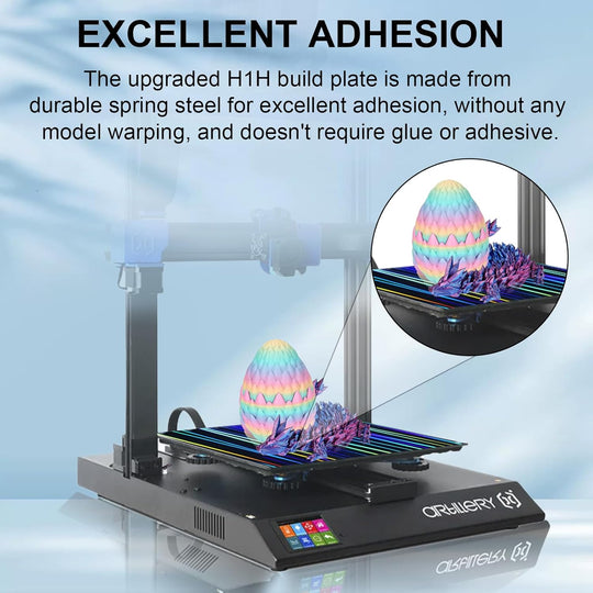 IdeaFormer Light Beam+Phantom H1H Spring Steel Build Plate with Magnetic Plate, 310×310mm for Qidi Plus 4 for Artillery Sidewinder X1/X2 for Creality CR-10/CR-10S/Anet A8 Plus