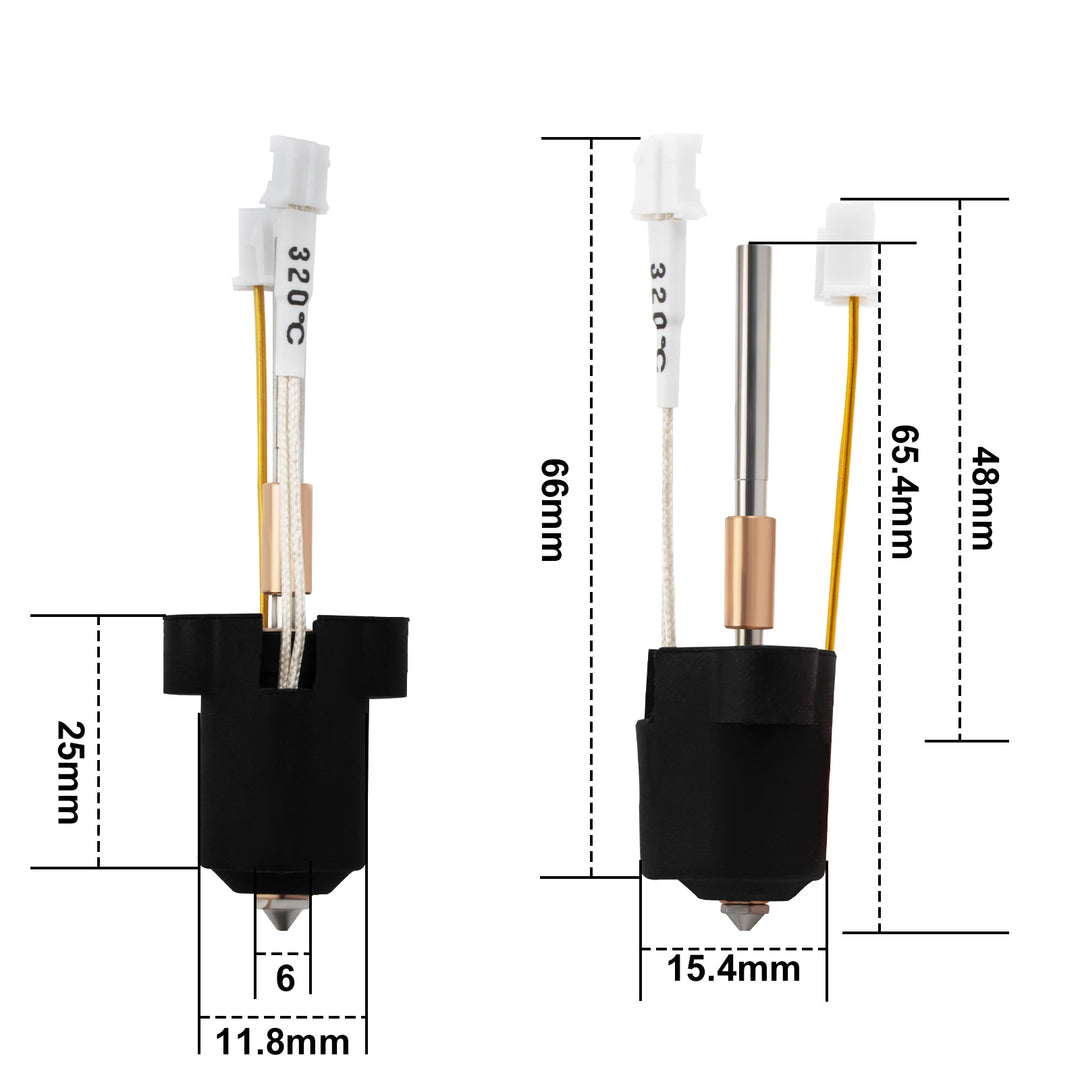 IdeaFormer K1C Ceramic Heating Block Kit, High Flow Hotend Supports 300°C High Temperature and 600mm/s High Speed Printing Printing for 3D Printer K1 Max/K1C