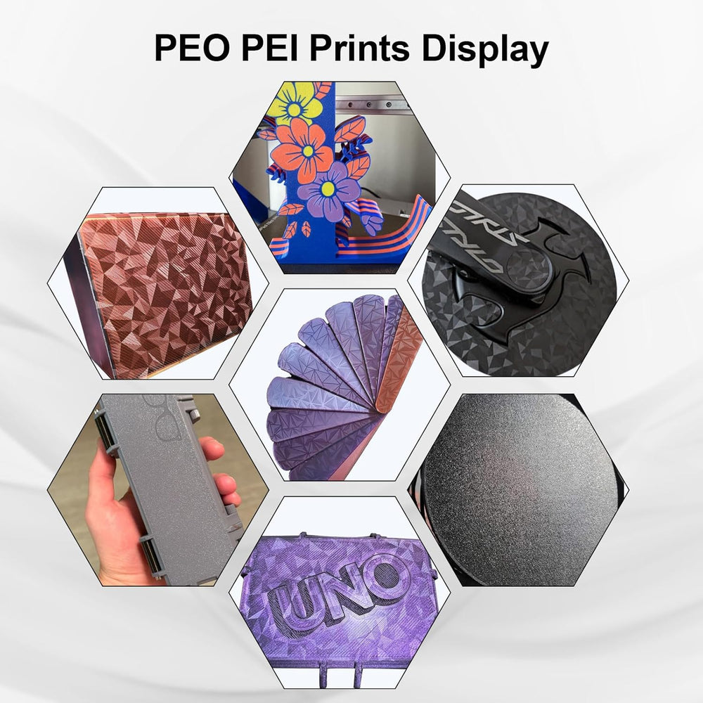 IdeaFormer Diamond PEO+Textured Gold PEI Spring Steel Build Plate with Magnetic Plate, 235×235mm for Creality K1/K1 SE/K1C/Ender 3 S1/Ender 3 S1 Pro/Ender 5 S1/Ender 3 V3 SE/KE/Ender 3 V2/Neo